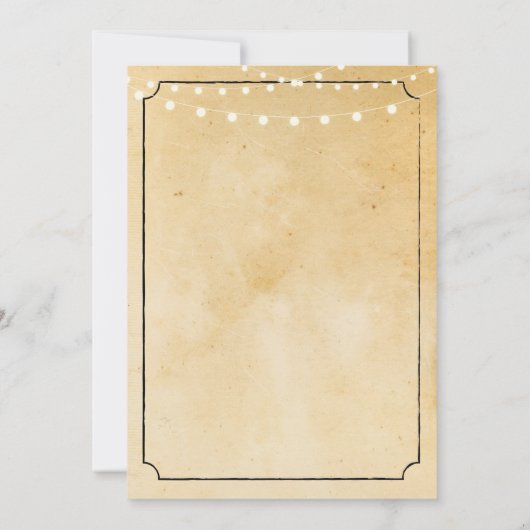 Rustikale Zuhause Sweet Zuhause Housewarming Einla Einladung (Rückseite)