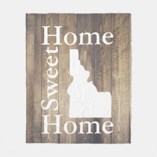 Rustikale Zuhause Sweet Zuhause Idaho Barn Wood Fleecedecke