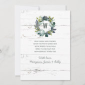 Rustikale Zuhause Sweet Zuhause Laurel Wreath Movi Ankündigung (Rückseite)