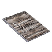 rustikale ZUHAUSE SWEET ZUHAUSE | Notizblock (Rechte Seite)