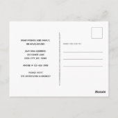 Rustikale Zuhause Wir haben die Ankündigung über d Postkarte (Rückseite)