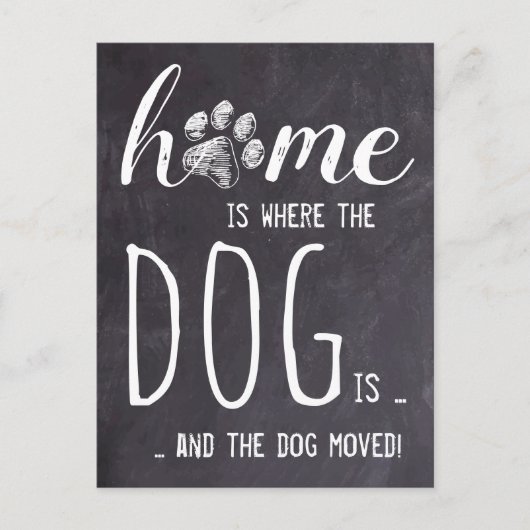 Rustikale Zuhause Wir haben die Ankündigung über d Postkarte (Vorderseite)