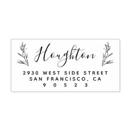 Rustikale Zweige handgeschriebene Rücksendeadresse Gummistempel