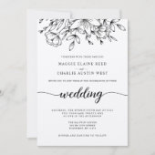 Rustikale Zweige Hochzeitsfeiern Einladung (Vorderseite)