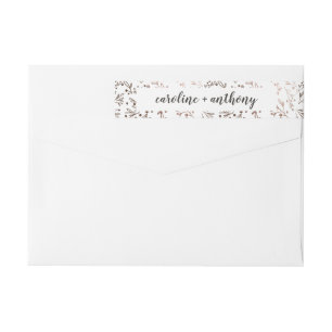 Rustikale Zweige Kupfer-Folien Herbst Hochzeit im