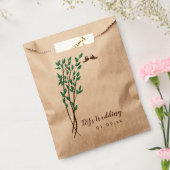 Rustikale Zweige und Grünliebensvögel Hochzeiten Geschenktütchen (Versiegelt)