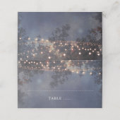 Rustikale Zweige von Baumreihen Platzkarte (Außenseite Aufgefaltet)