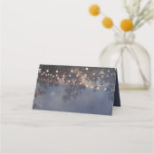 Rustikale Zweige von Baumreihen Platzkarte (Rückseite)