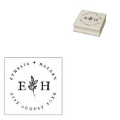 Rustikale Zweigniederlassung im Freien Hochzeitsta Gummistempel (Stempel)