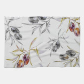 Rustikale Zweigstelle des Toskanischen Olive Geschirrtuch (Horizontal)