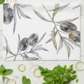 Rustikale Zweigstelle des Toskanischen Olive Geschirrtuch (Gefaltet)