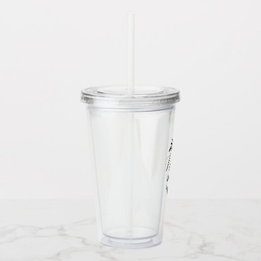 Rustikale Zweigstelle Herr Monogram Groom Gift Acryltrinkbecher (Rechts)