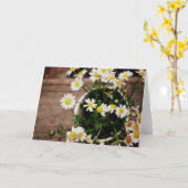 Rustikalen Daisies in einem Vase Karte (Gelbe Blume)