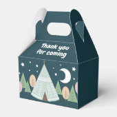 Rustikaler 1 Happy Camper 1. Geburtstag Geschenkschachtel (Rückseite)