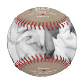 Rustikaler 1. Vatertag 2 Foto Baseball (Vorderseite)