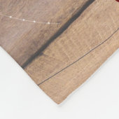 Rustikaler 50. Geburtstag Blumenblume Fleecedecke (Ecke)