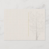 Rustikaler Abend Ehe in ländlichen Gebieten retten Ankündigungspostkarte (Rückseite)