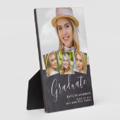 Rustikaler Abschluss 4 Foto Stilvolle Schieferstud Fotoplatte (Seite)