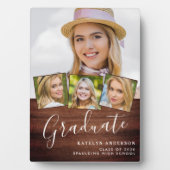 Rustikaler Abschluss 4 Foto Stilvolles Holzstudium Fotoplatte (Vorderseite)