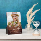 Rustikaler Abschluss 4 Foto Stilvolles Holzstudium Fotoplatte (Seite)