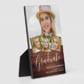 Rustikaler Abschluss 4 Foto Stilvolles Holzstudium Fotoplatte (Seite)