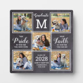 Rustikaler Abschluss 5 Fotocollage Graduate Fotoplatte (Vorderseite)