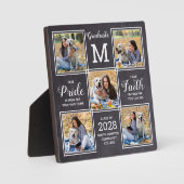 Rustikaler Abschluss 5 Fotocollage Graduate Fotoplatte (Vorderseite)