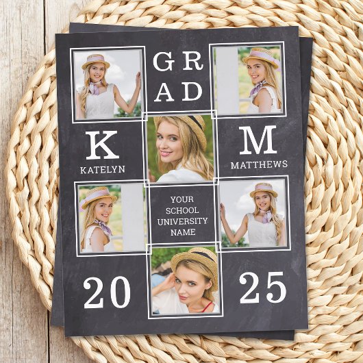 Rustikaler Abschluss 6 Foto Einladung