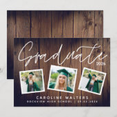 Rustikaler Abschluss Ankündigung (Vorne/Hinten)