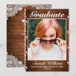 Rustikaler Abschluss aus Holz und Weißspitzen Ankündigung