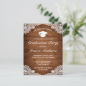 Rustikaler Abschluss aus Holz und Weißspitzen Postkarte (Stehend Vorderseite)