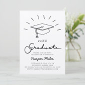 Rustikaler Abschluss aus Kraftpapier Einladung (Stehend Vorderseite)