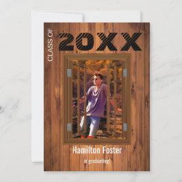 Rustikaler Abschluss Cherry String Lights Barn Woo Einladung