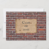 Rustikaler Abschluss Einladung (Rückseite)