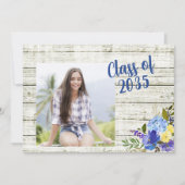 Rustikaler Abschluss Einladung (Vorderseite)