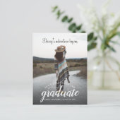 Rustikaler Abschluss Foto Class 2022 Ankündigungspostkarte (Stehend Vorderseite)