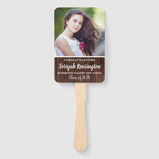 Rustikaler Abschluss Foto Fächer (Vorderseite)