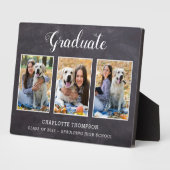 Rustikaler Abschluss FotoCollage Keepake Fotoplatte (Seite)