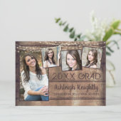 Rustikaler Abschluss-Fotomaterial Collage Wood Str Ankündigung (Stehend Vorderseite)