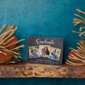 Rustikaler Abschluss Graduate Foto Collage Fotoplatte (Seite)