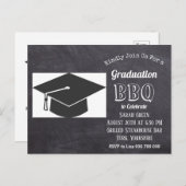 Rustikaler Abschluss GRILLEN Einladung (Vorne/Hinten)