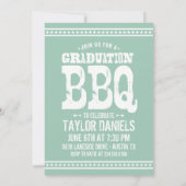 Rustikaler Abschluss GRILLEN Einladung | Editierba (Rückseite)