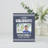 Rustikaler Abschluss GRILLEN Einladung | Editierba (Stehend Vorderseite)