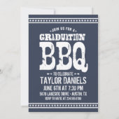 Rustikaler Abschluss GRILLEN Einladung | Editierba (Rückseite)