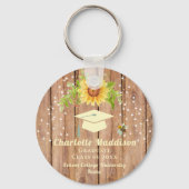 Rustikaler Abschluss Herzlichen Glückwunsch Schlüsselanhänger (Vorderseite)