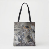 Rustikaler Abstrakter Driftwood Foto Beach Tasche (Vorderseite)