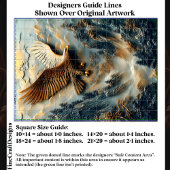 Rustikaler Adlerstab EH5R Seidenpapier