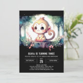 Rustikaler Affentag Einladung (Stehend Vorderseite)