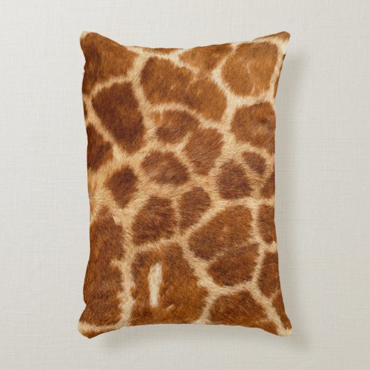 rustikaler afrikanischer Modesafari-Tier-Giraffenp Zierkissen (Vorderseite(Vertikal))