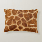 rustikaler afrikanischer Modesafari-Tier-Giraffenp Zierkissen (Rückseite)